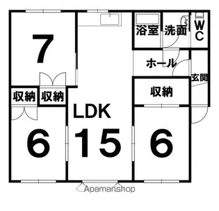 ウエストヒルズ【2階】の間取り